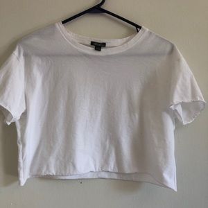 OLD FABLE szm White Crop Top